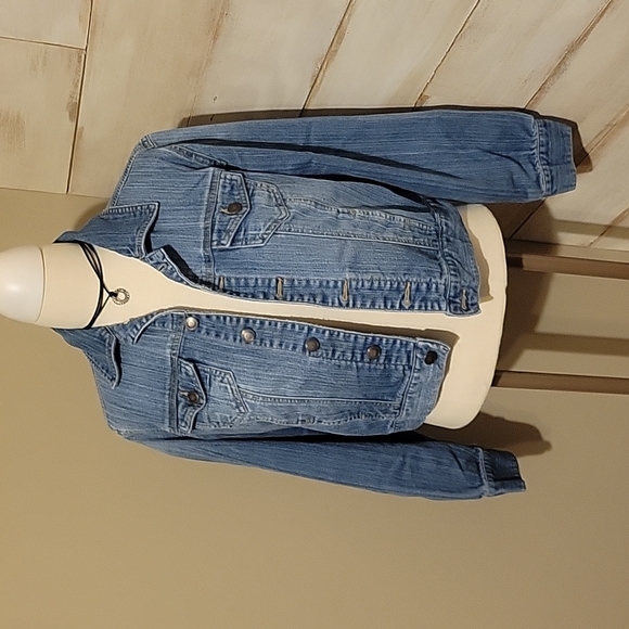 Faded Glory Jean Jacket Juniors Size Small (4-6) - Picture 1 of 7